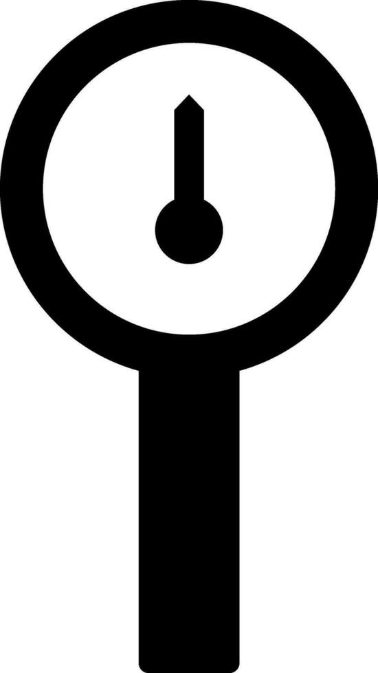 Manometer glyph icon or symbol. vector