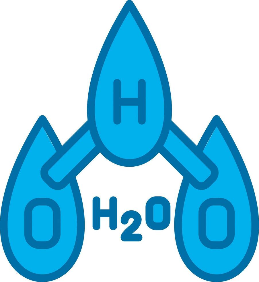 H2O vector icono diseño