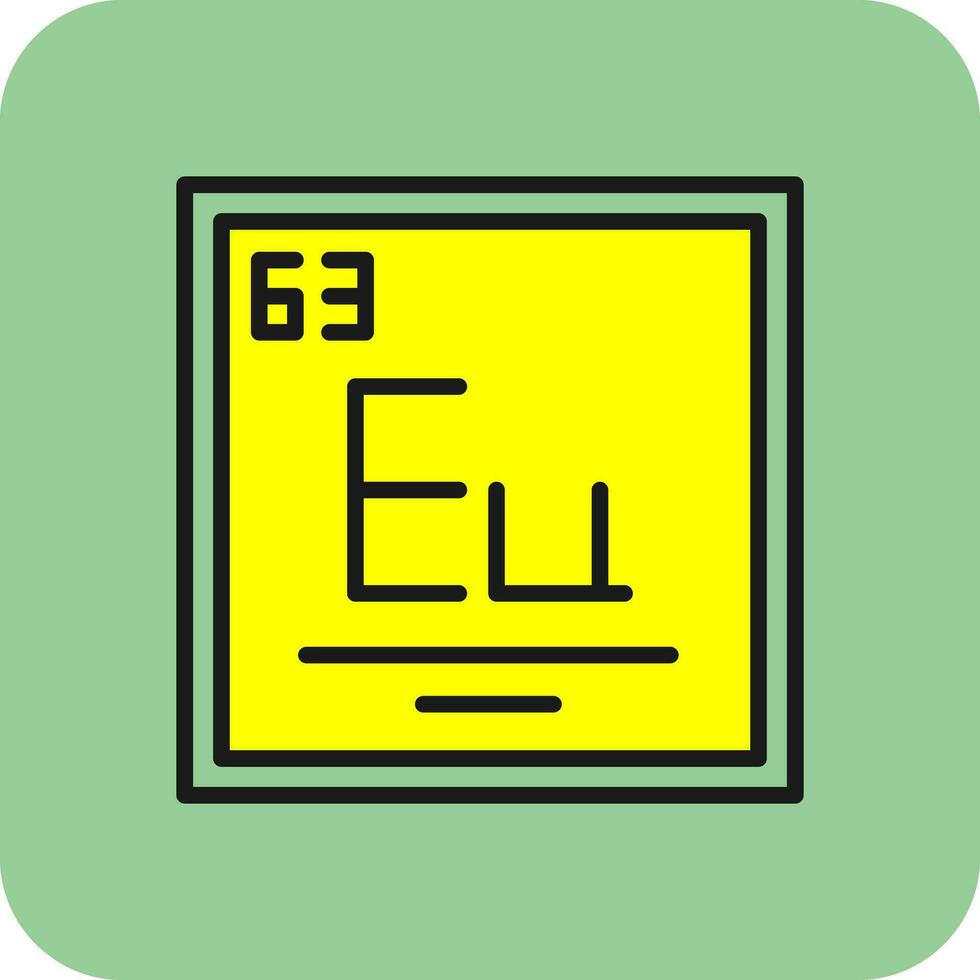 Europium Vector Icon Design