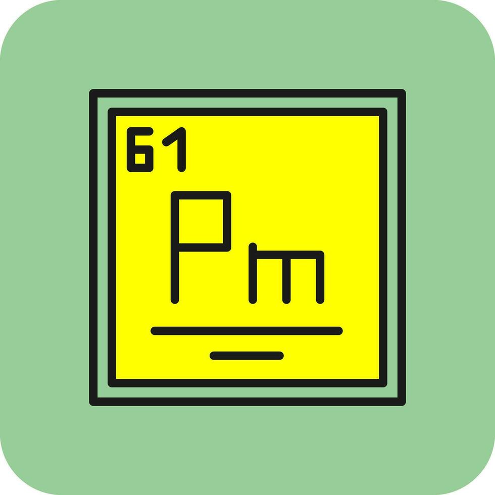Promethium Vector Icon Design