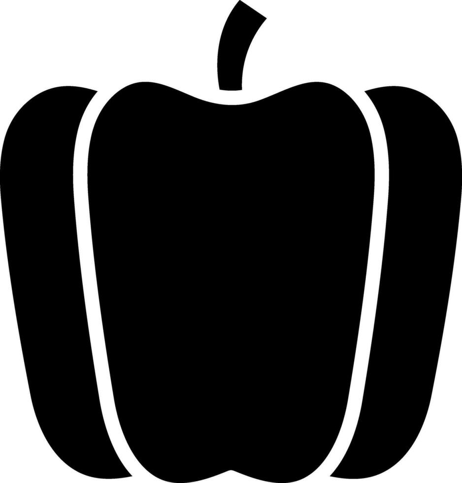 Capsium glyph icon or symbol. vector