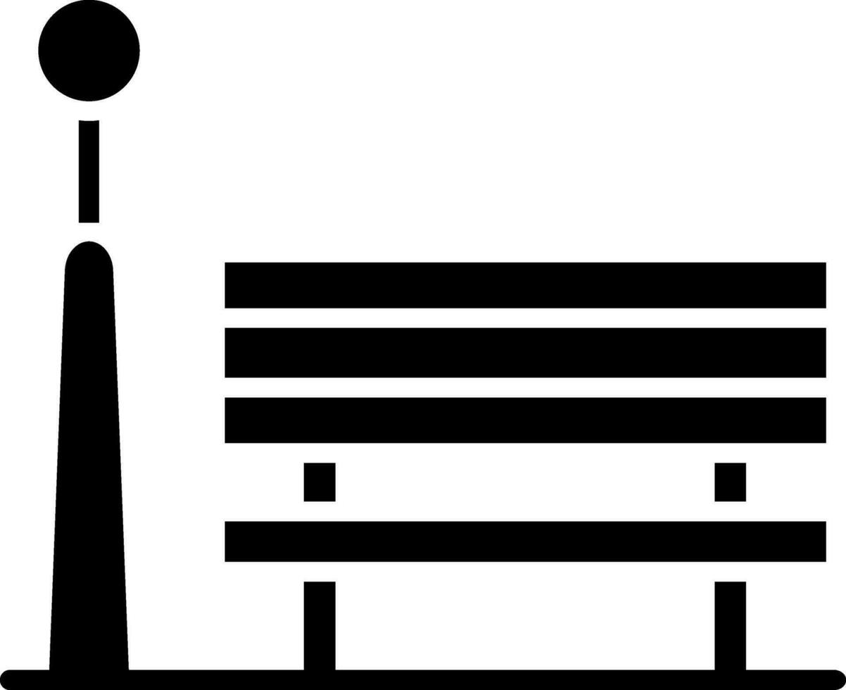 Flat style waiting seat icon. vector