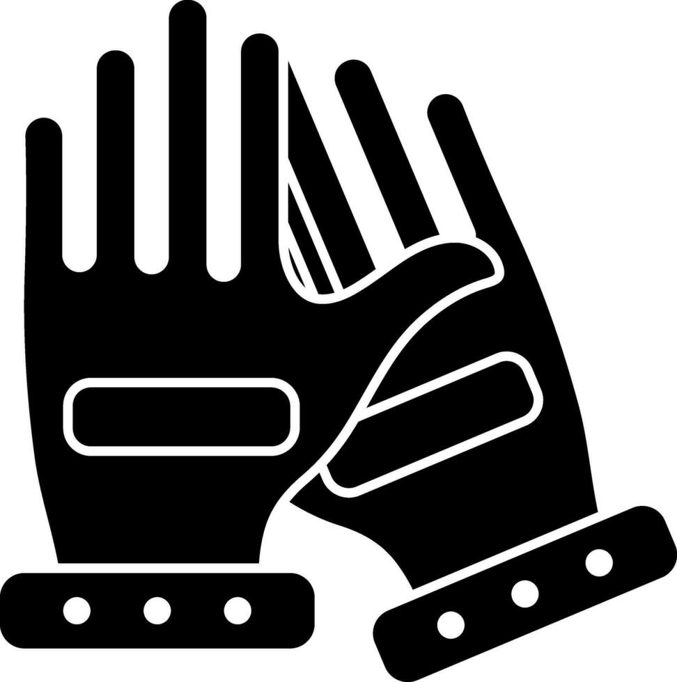 ilustración de guantes icono o símbolo. vector