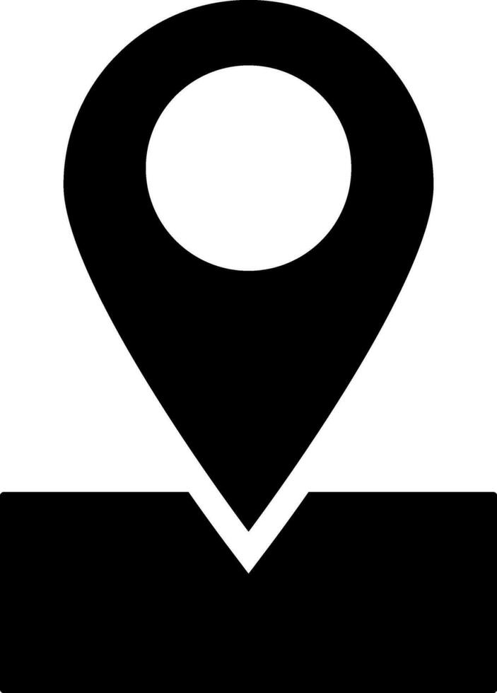 Map navigation icon in flat style. vector