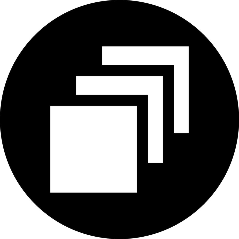Illustration of depth perception glyph icon. vector