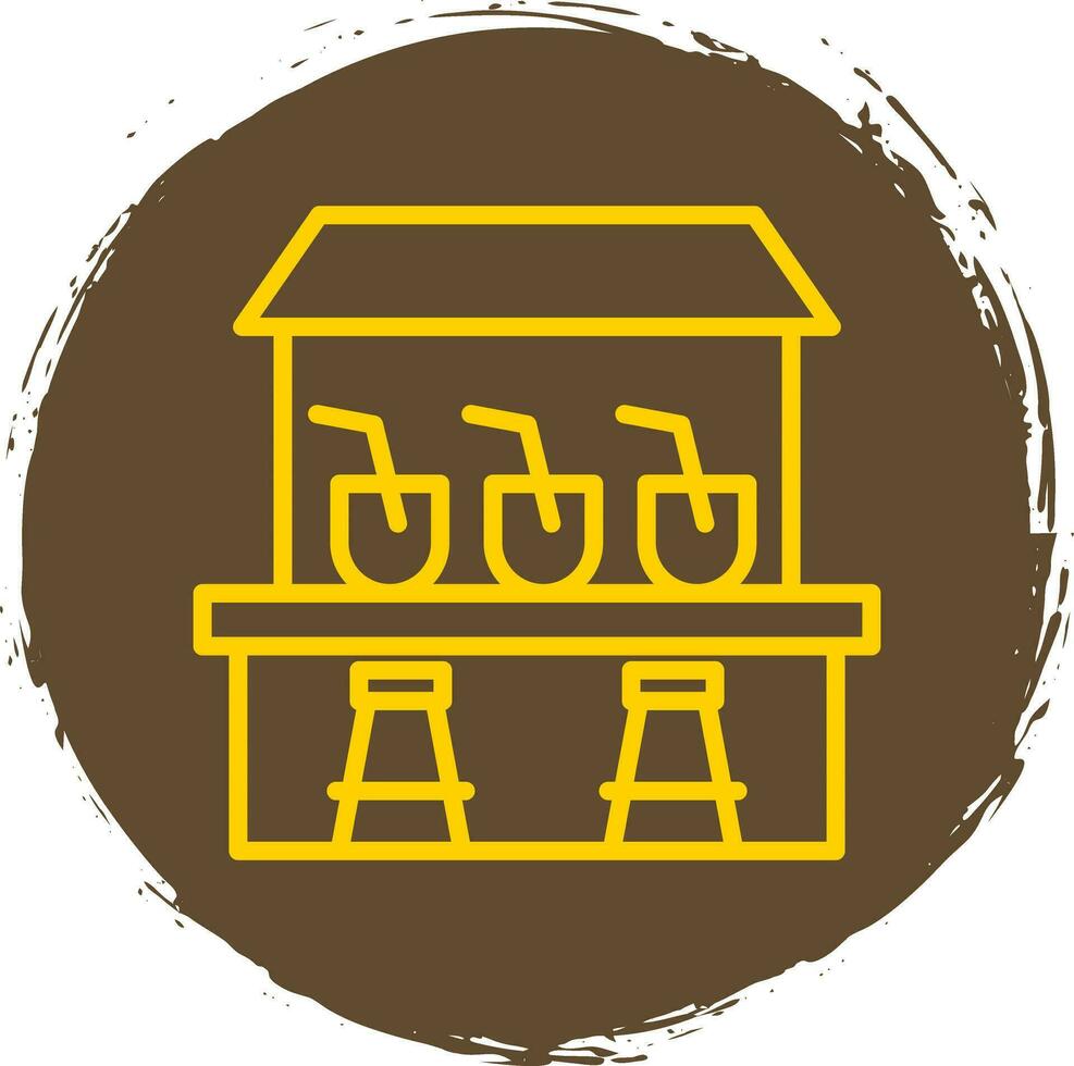 Beach bar Vector Icon Design