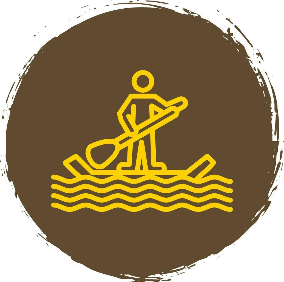 Paddle surf Vector Icon Design