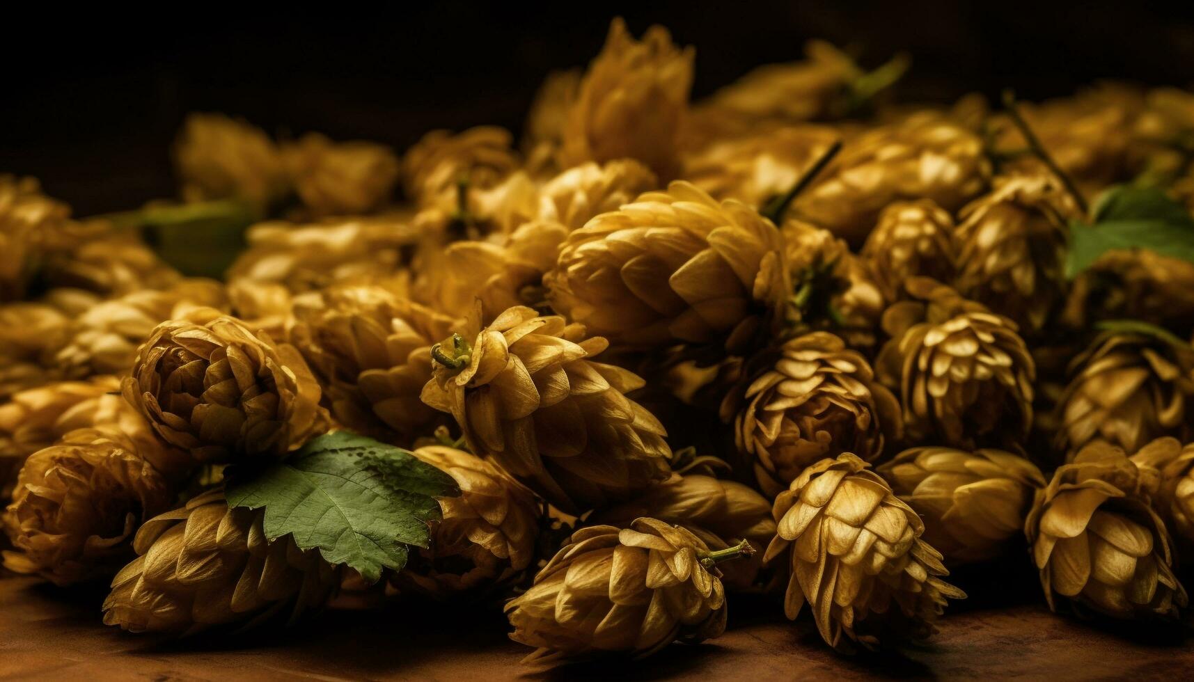 orgánico pino cono especia agrega otoño sabor generado por ai foto