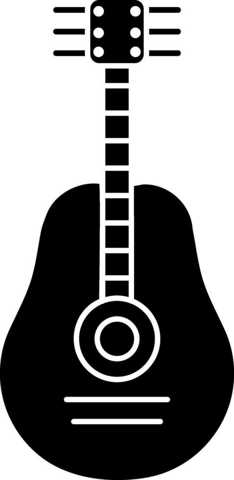 Isolated sign or symbol of guitar. vector