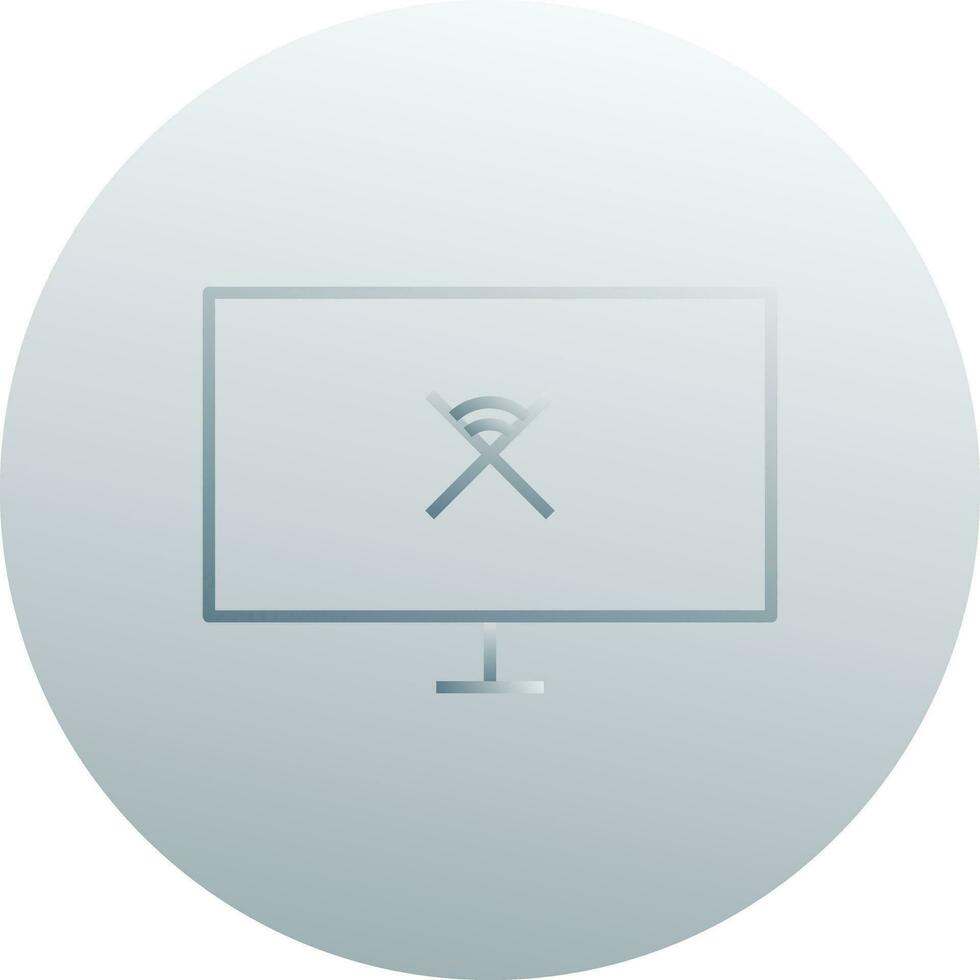 Unique Disconnected Network Vector Icon