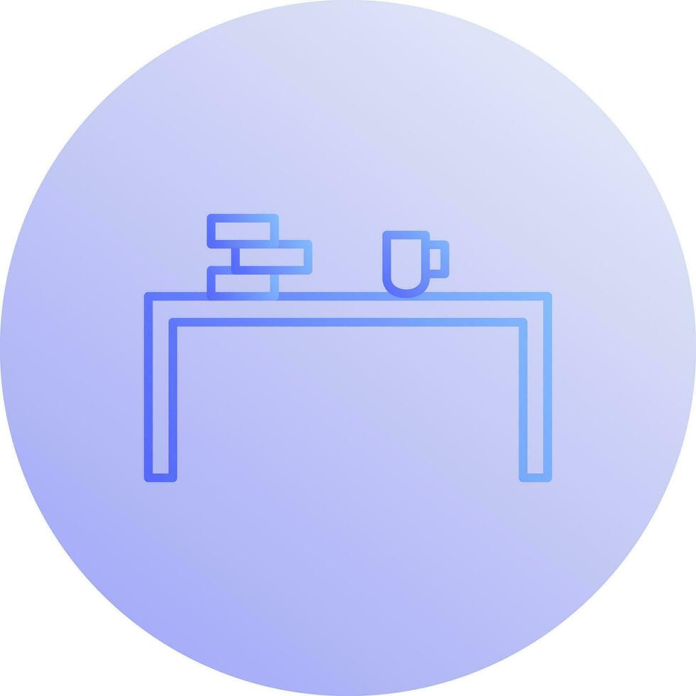 Unique Study Desk Vector Icon