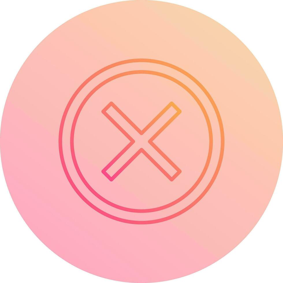 Do Not Cross Vector Icon