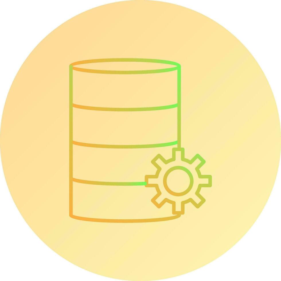 Unique Database Management Vector Icon