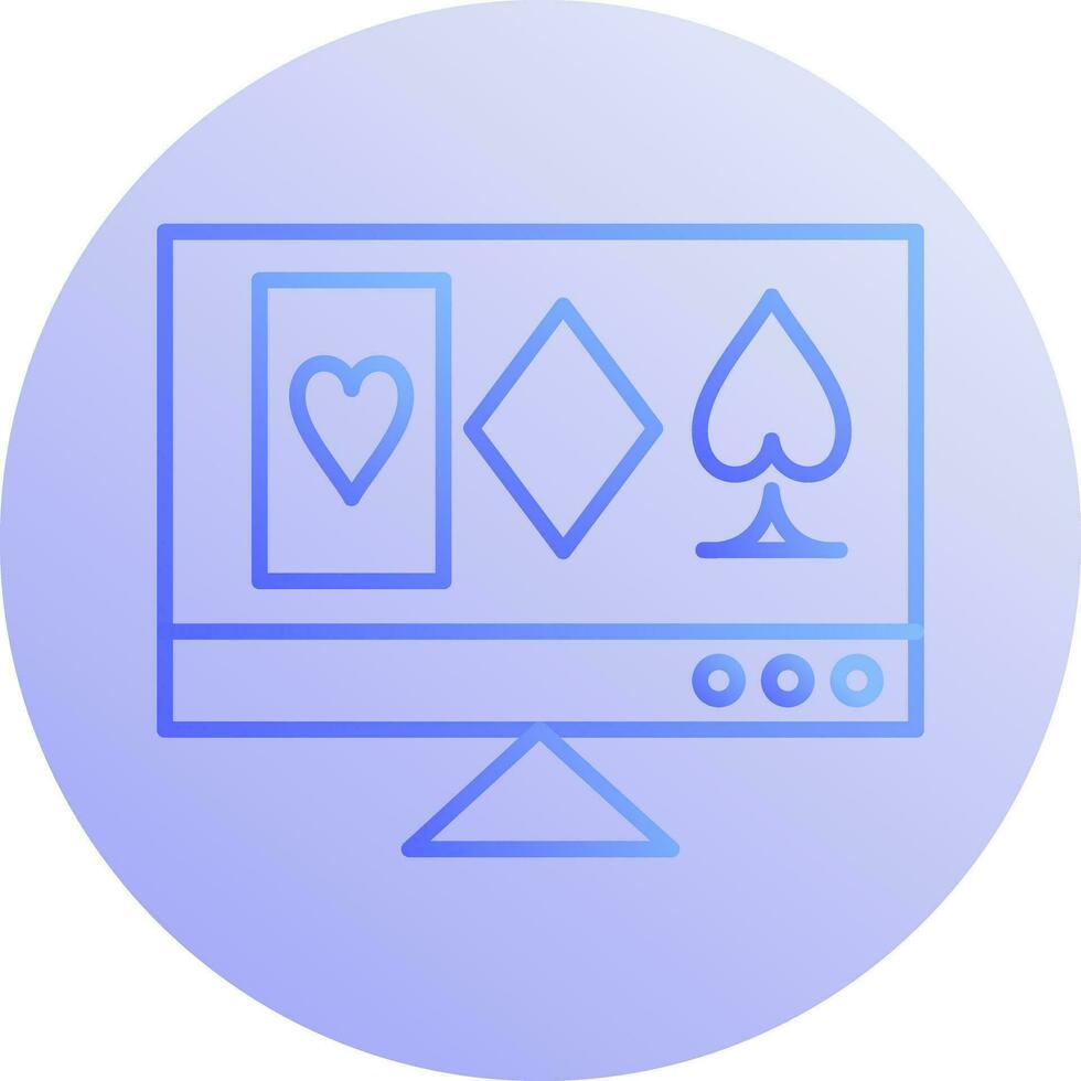 icono de vector de juego en línea