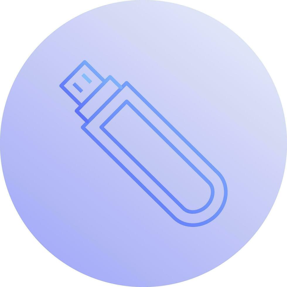 icono de vector de unidad usb único