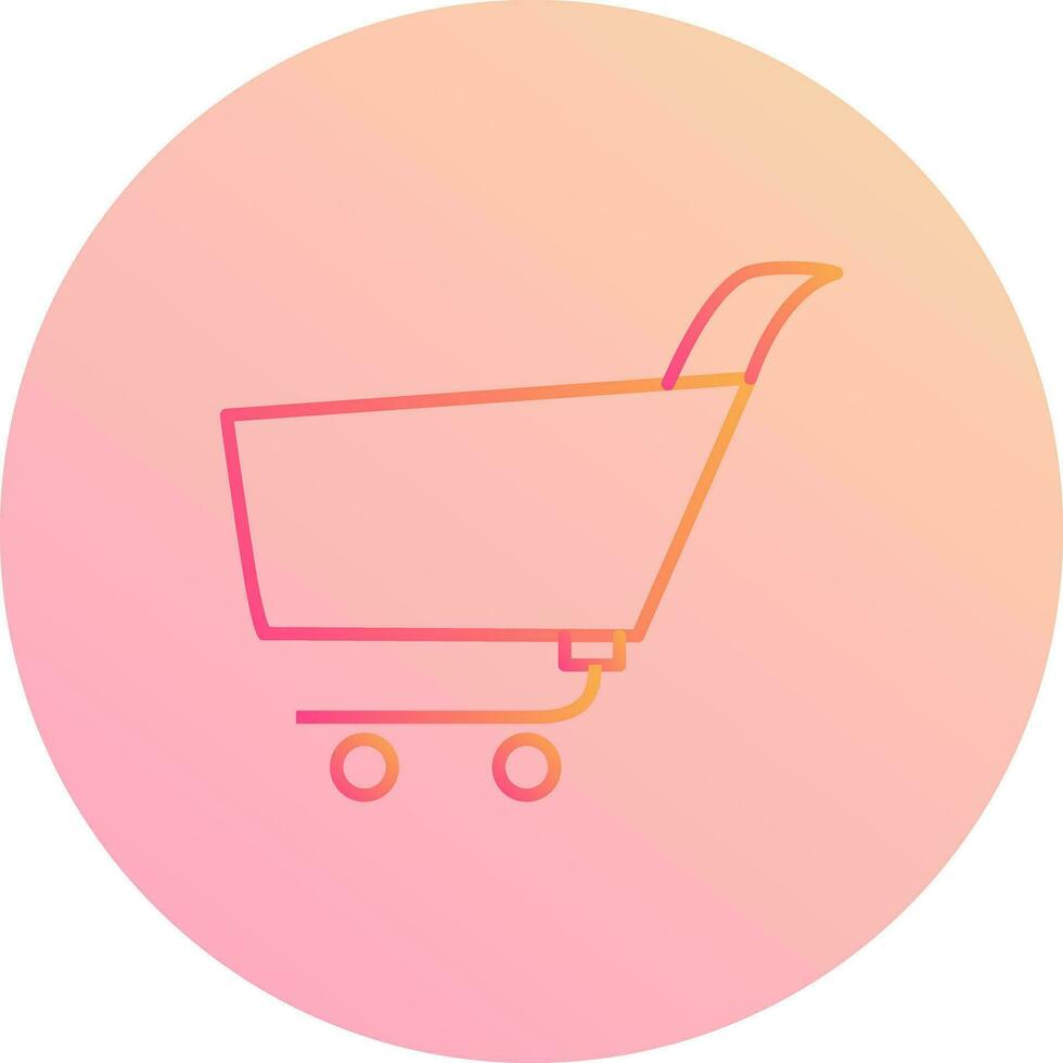 Unique Shopping Cart Vector Icon