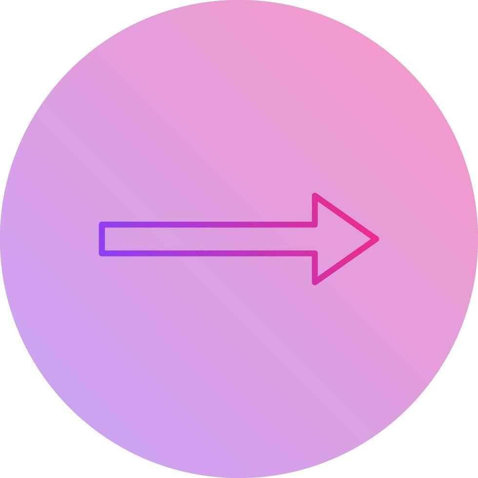 Unique Right Arrow Vector Icon