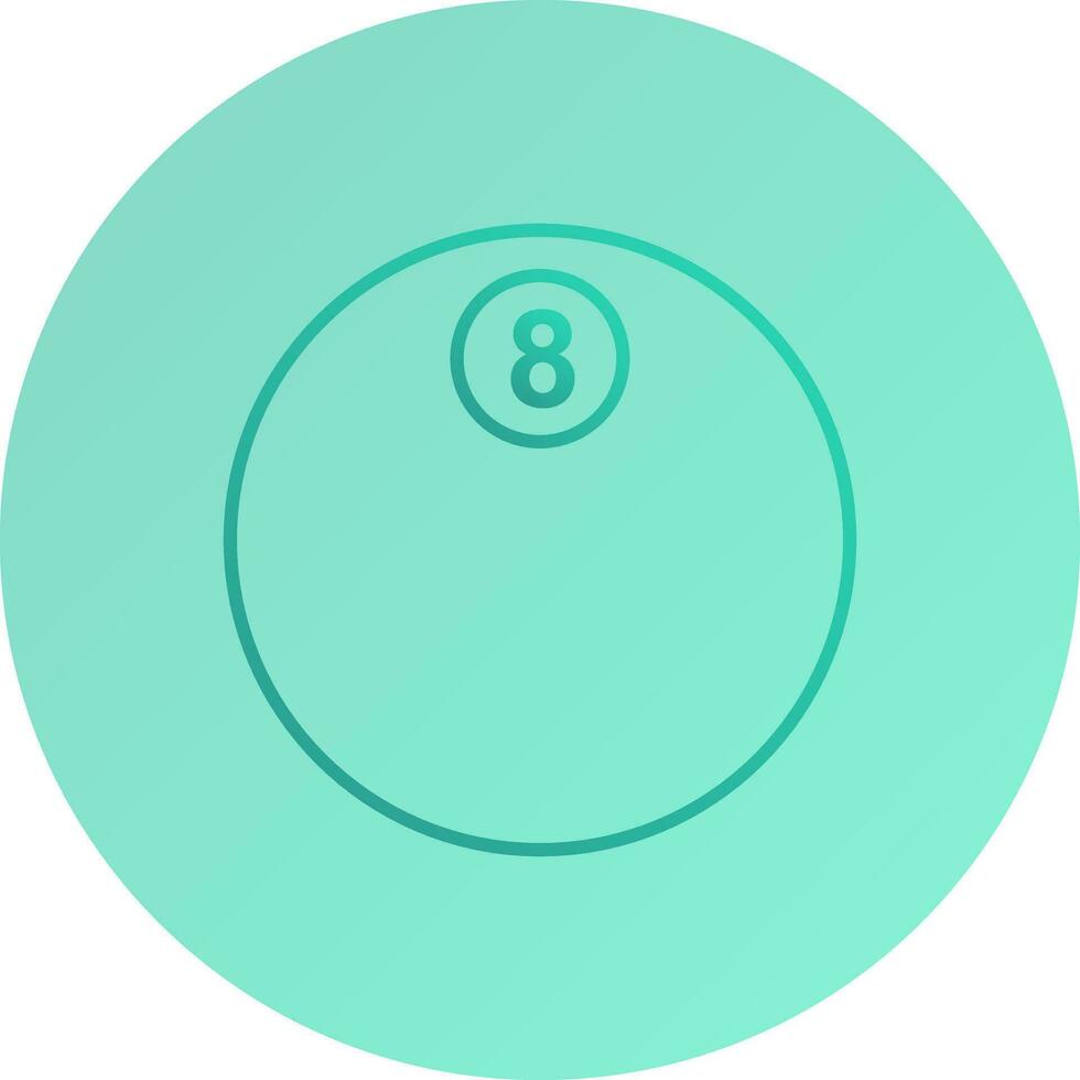 Unique Eight Ball Vector Icon