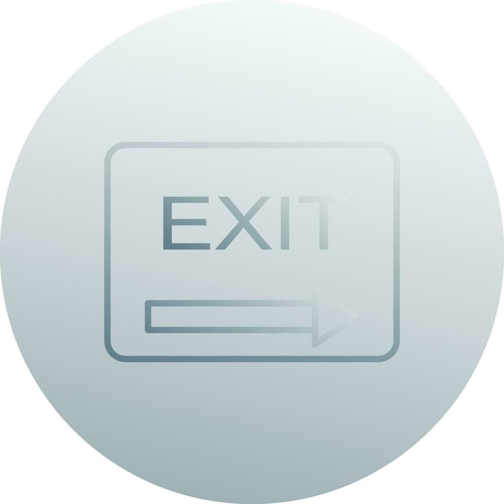 Unique Exit Vector Icon