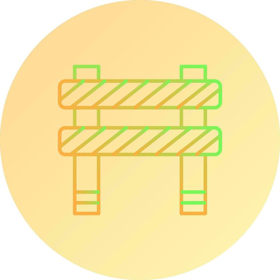 Unique Barrier Vector Icon