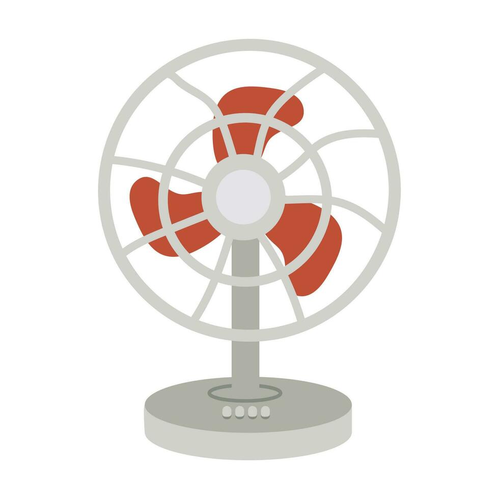 electric fan doodle icon vector