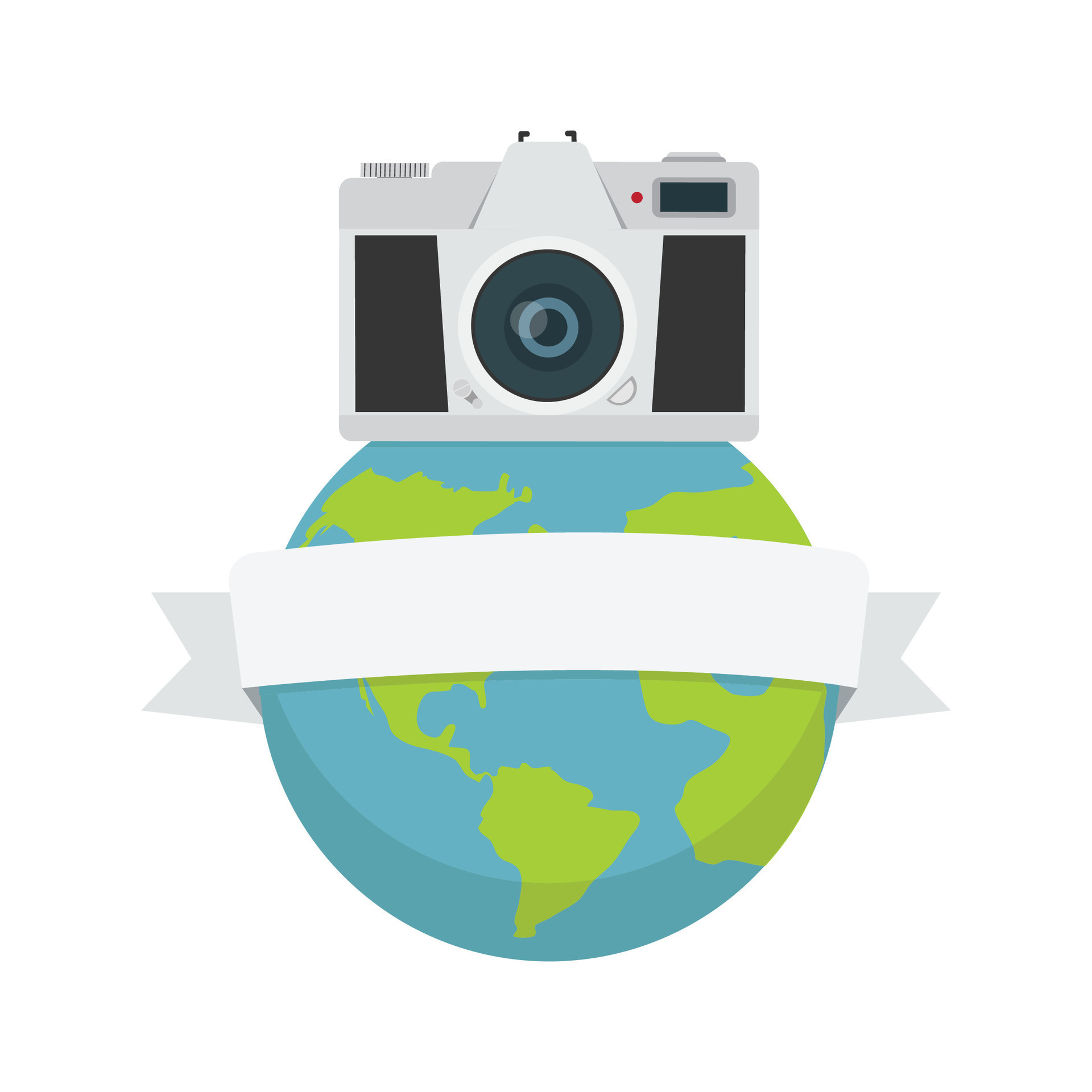 Camera world photography day background 25018129 Vector Art at Vecteezy