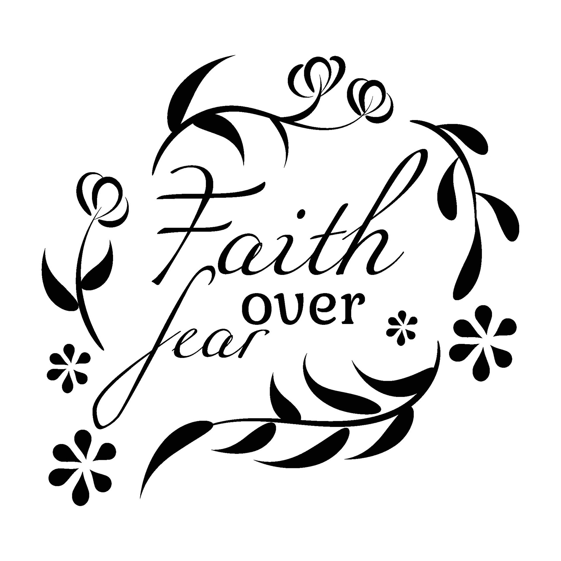 Christian Faith Design for print or use as poster card flyer tattoo or T  Shirt 25018192 Vector Art at Vecteezy