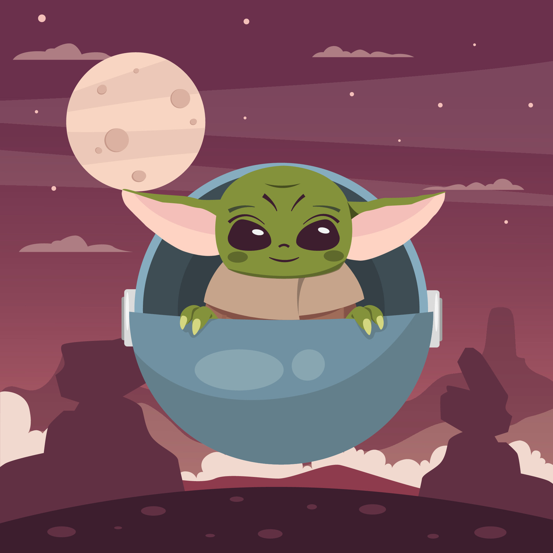 Cute Little Baby Playing with Baby Alien 25018285 Vector Art at Vecteezy