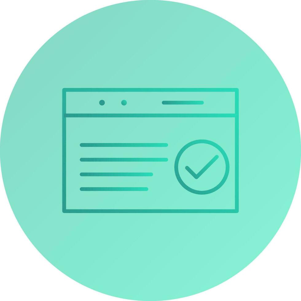 Unique QC Passed Vector Icon