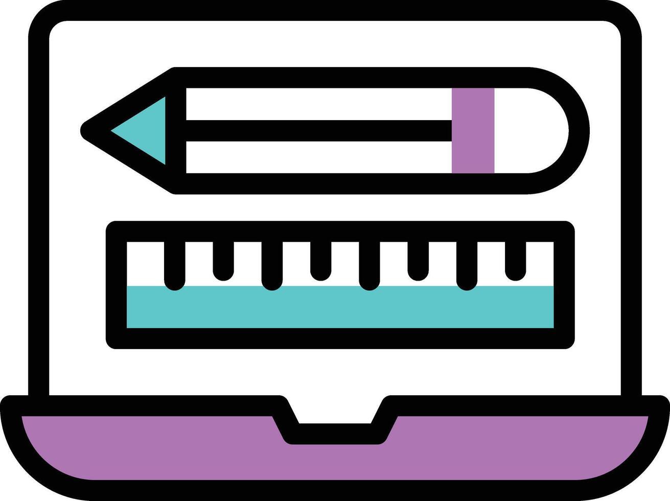 ilustración vectorial de educación sobre un fondo. símbolos de calidad premium. iconos vectoriales para concepto y diseño gráfico. vector