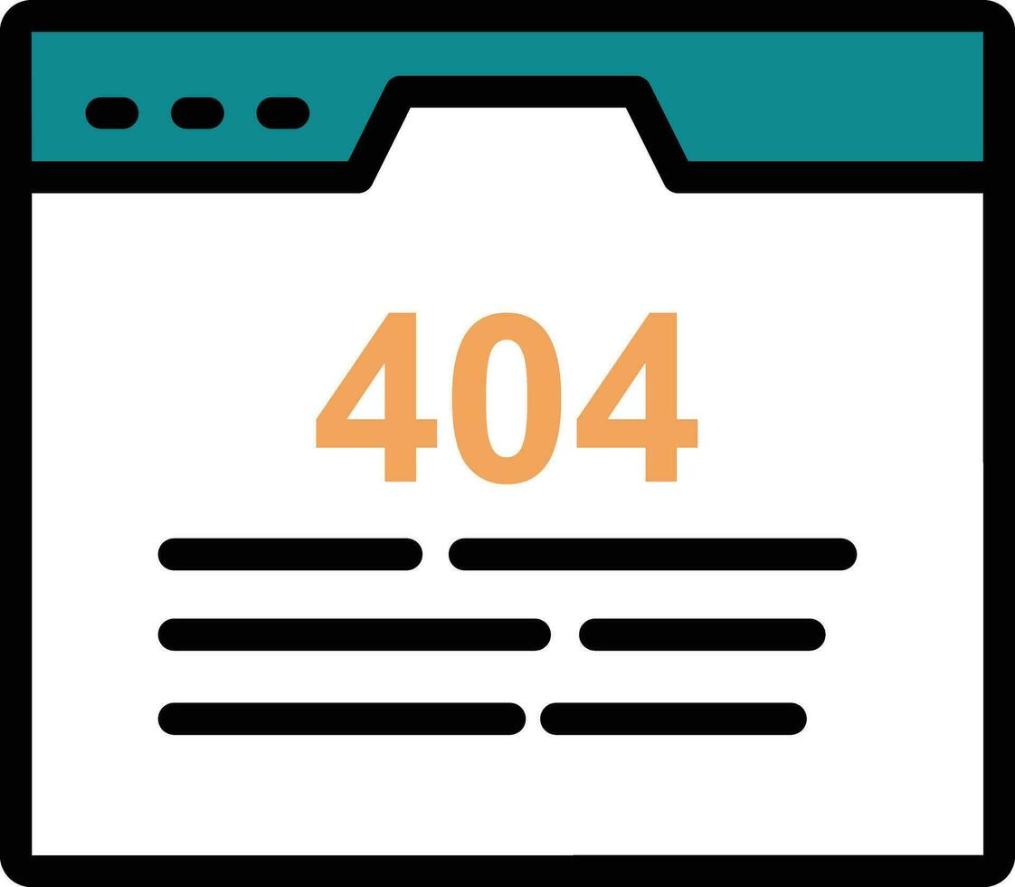 error 404 ilustración vectorial en un fondo.símbolos de calidad premium.iconos vectoriales para concepto y diseño gráfico. vector