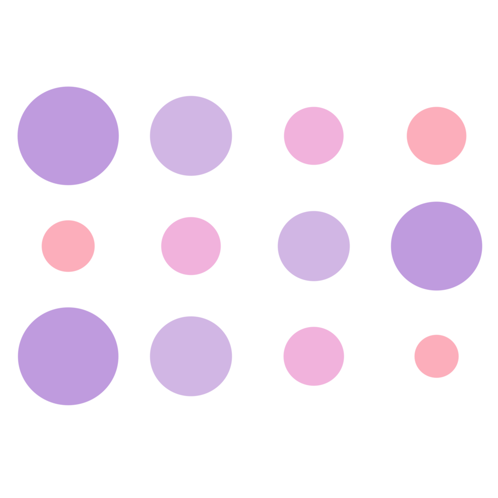 Pastel gradient halftone dots png