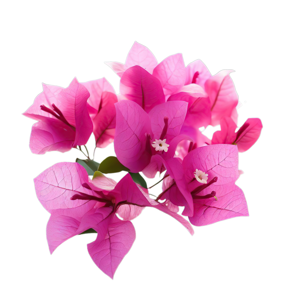 isolated flowers and tropical leaves png