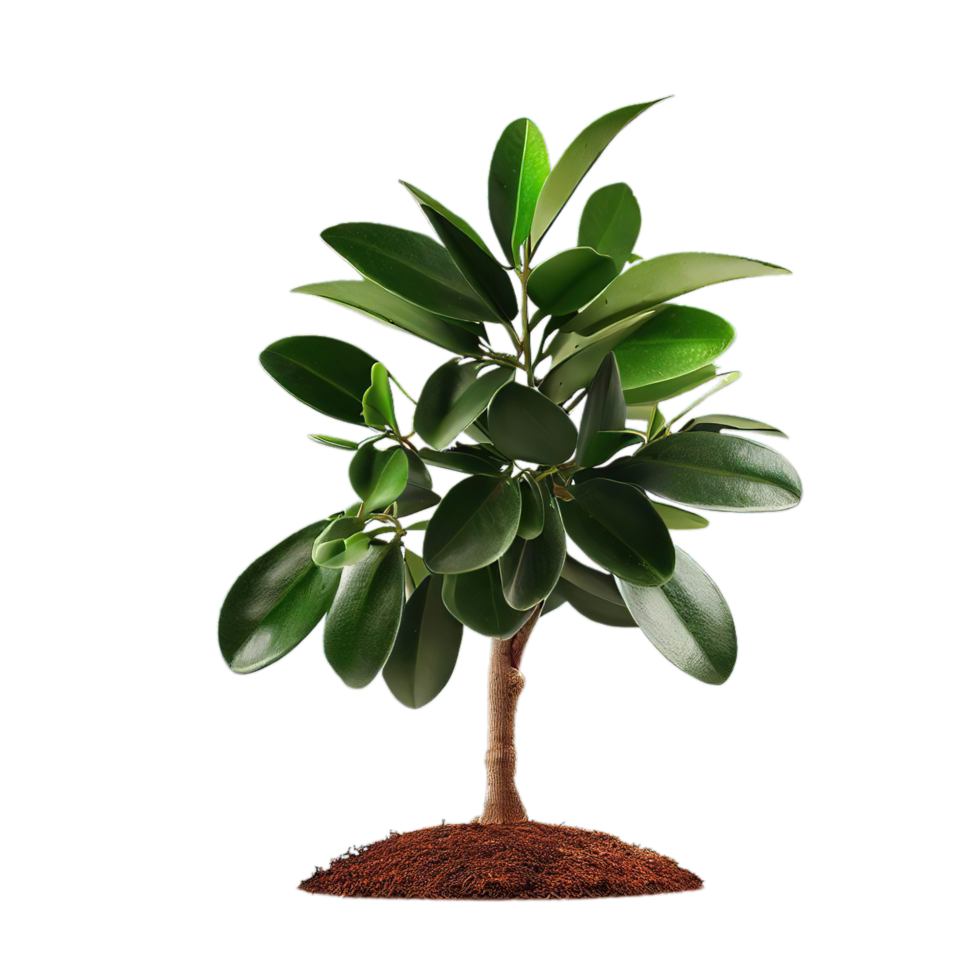 isolated flowers and tropical leaves png