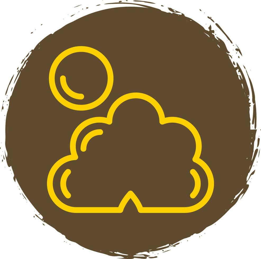 Dark cloud cover Vector Icon Design