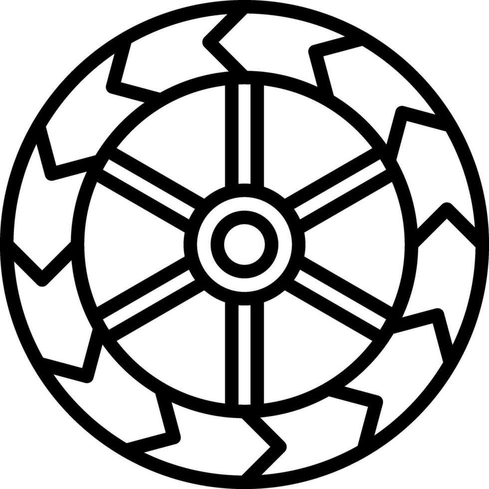 Wheels Vector Icon Design
