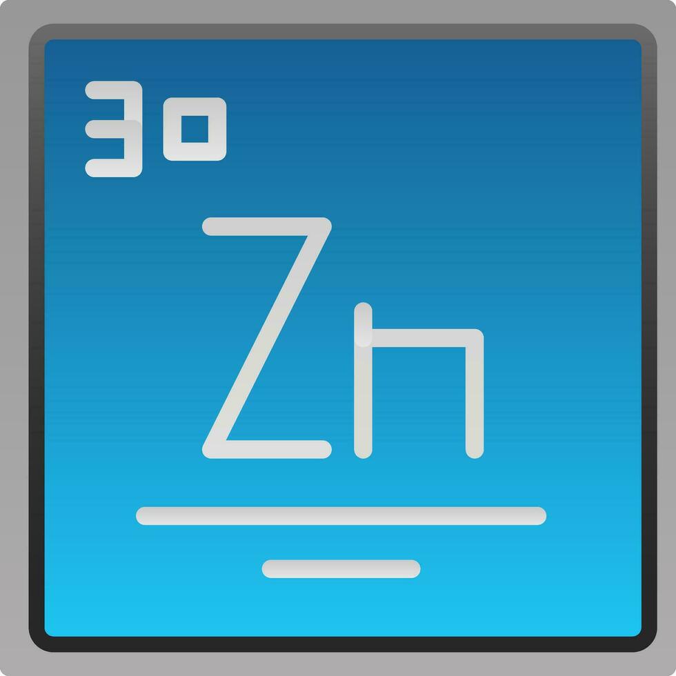 zinc vector icono diseño