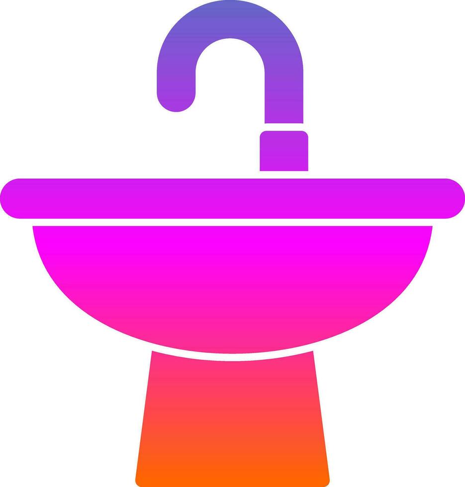 Washbasin Vector Icon Design