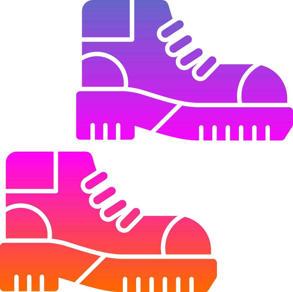 diseño de icono de vector de botas