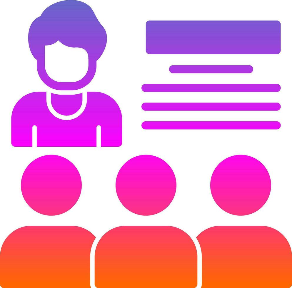Seminar Vector Icon Design