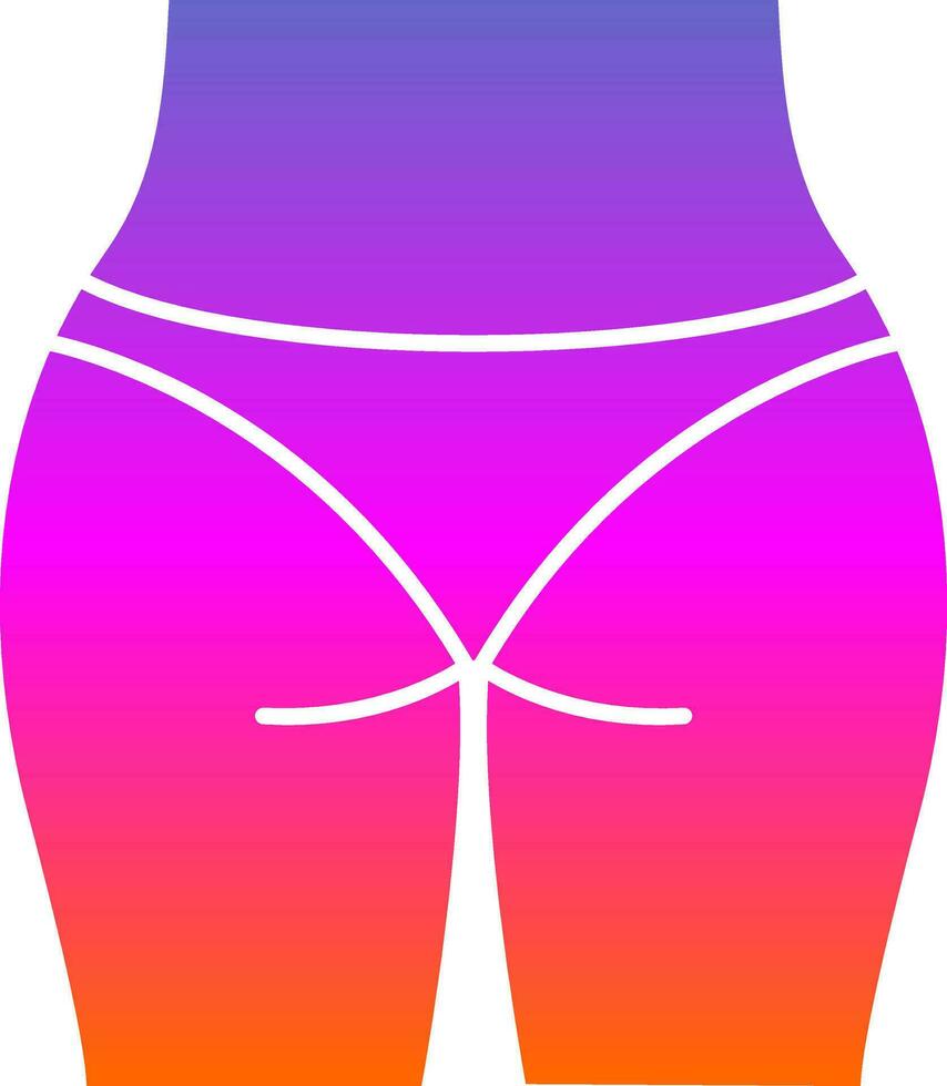 Buttocks Vector Icon Design