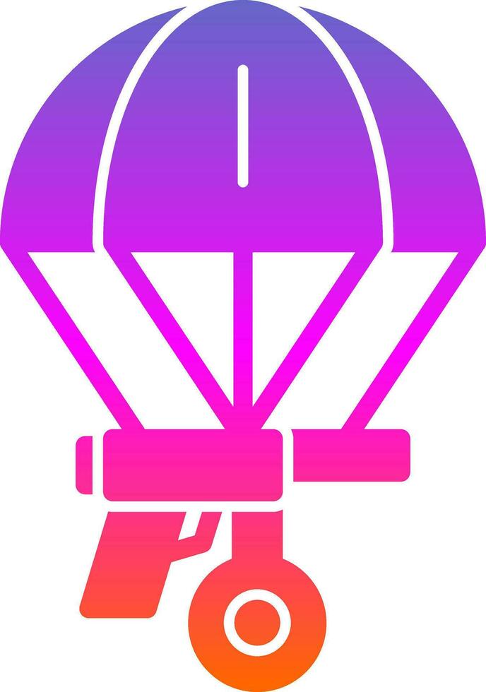 Skydiving Vector Icon Design