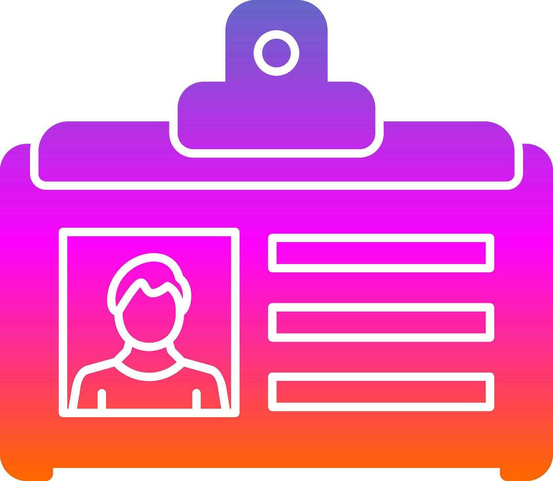 Id card Vector Icon Design