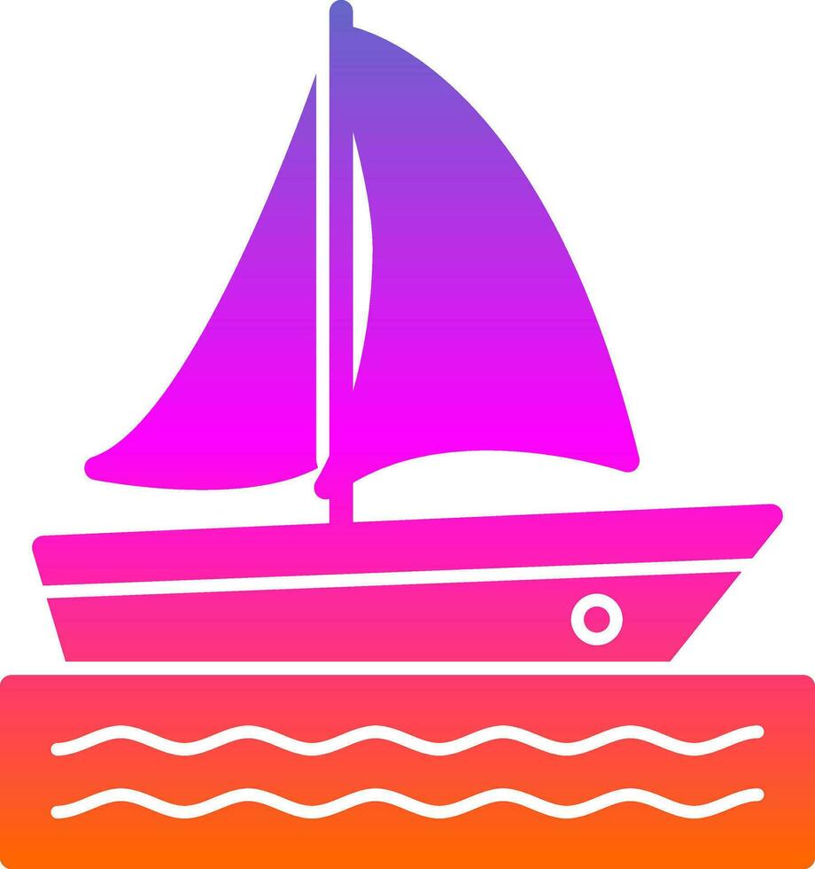 diseño de icono de vector de catamarán