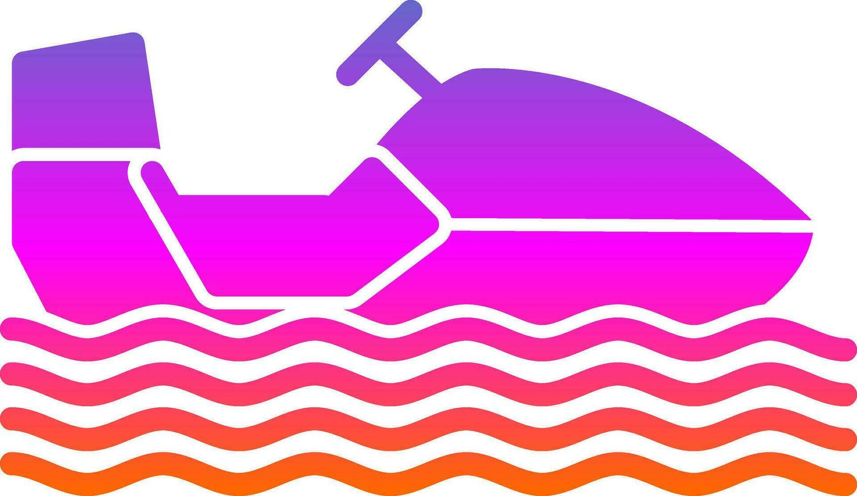 Snowmobile Vector Icon Design