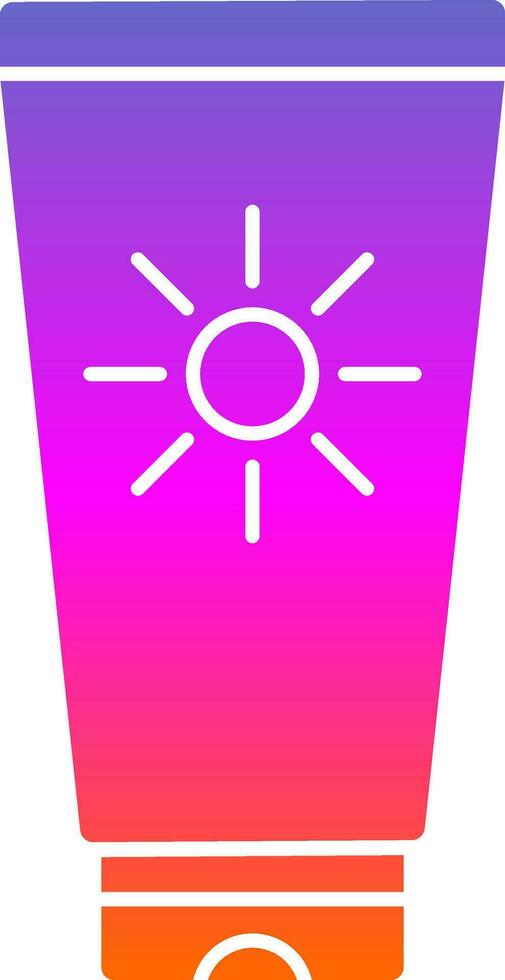 Sun cream Vector Icon Design