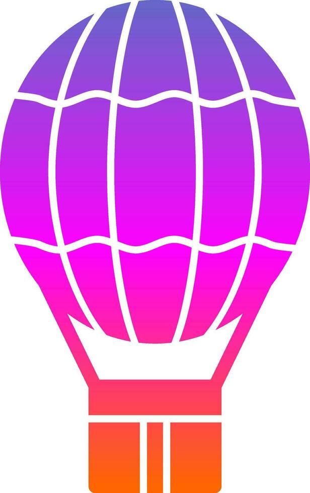 Hot air balloon Vector Icon Design