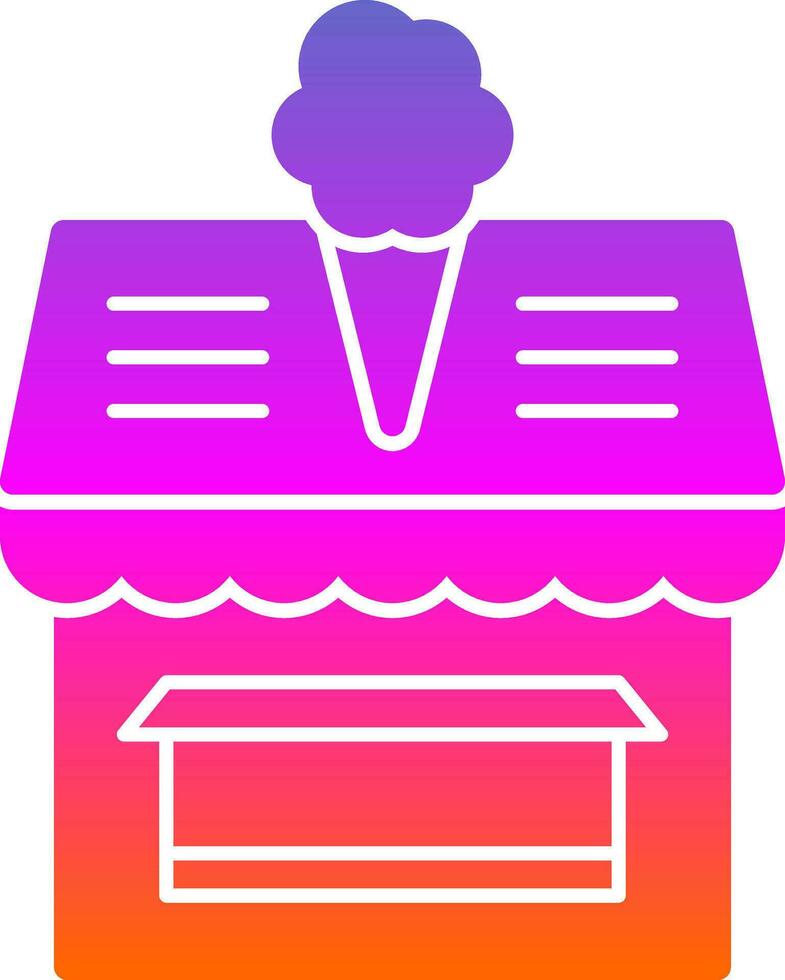 Ice cream shop Vector Icon Design