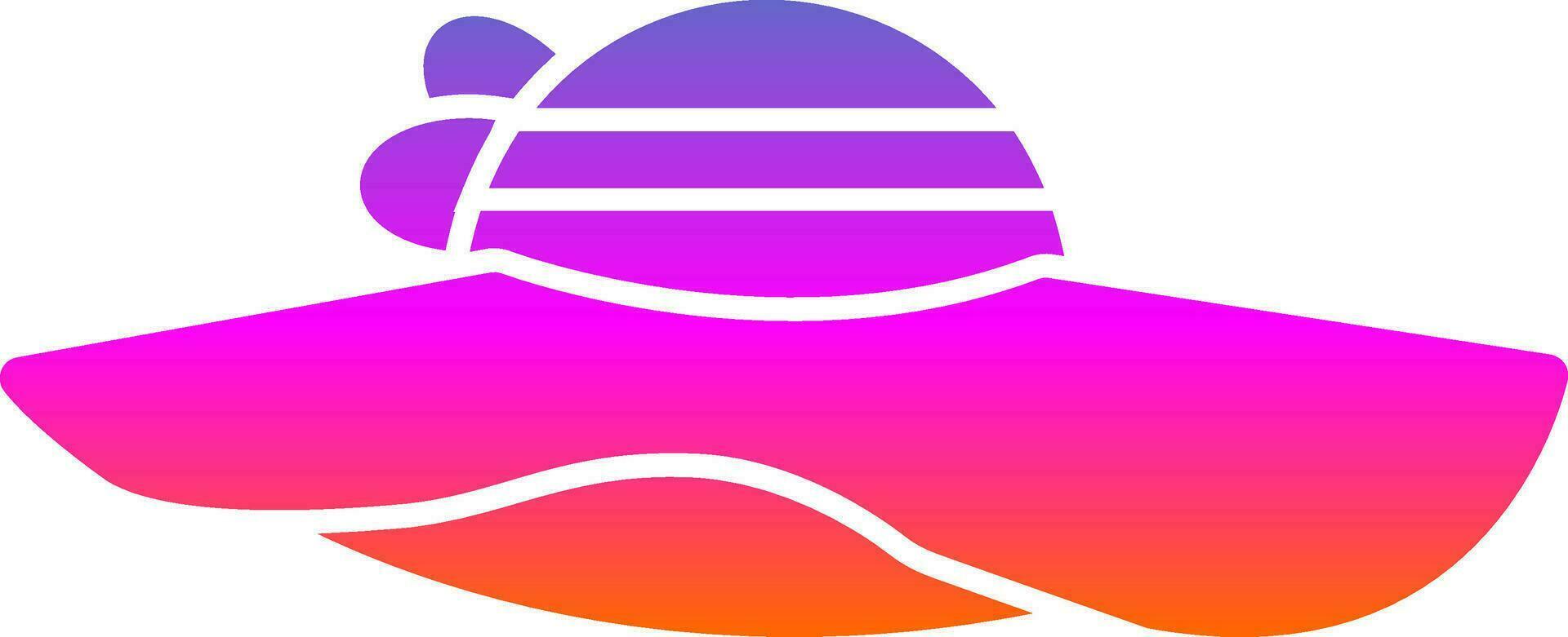 Sun hat Vector Icon Design