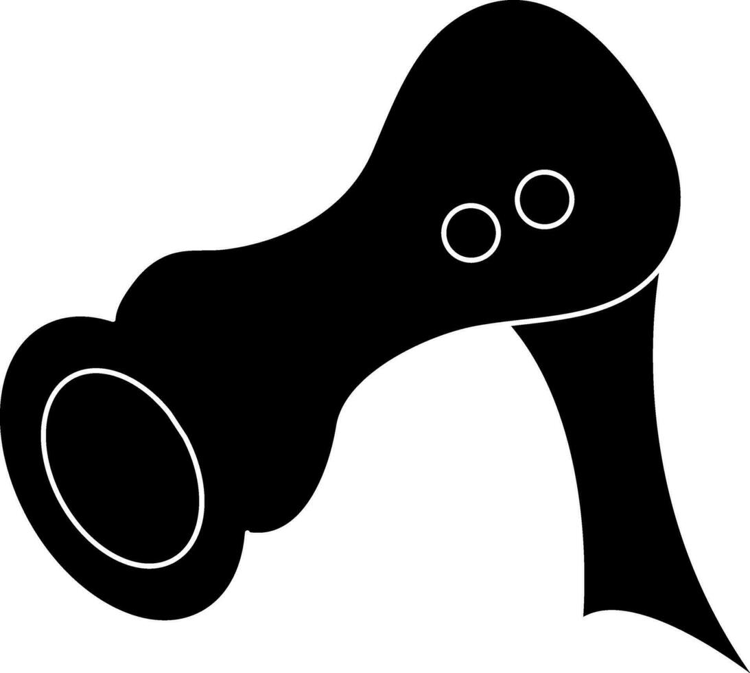 Black and white remote control. vector